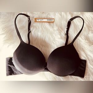 NWT SKIMS Ultimate Collection Push Up Plunge Bra BR-UWR-1881 Onyx